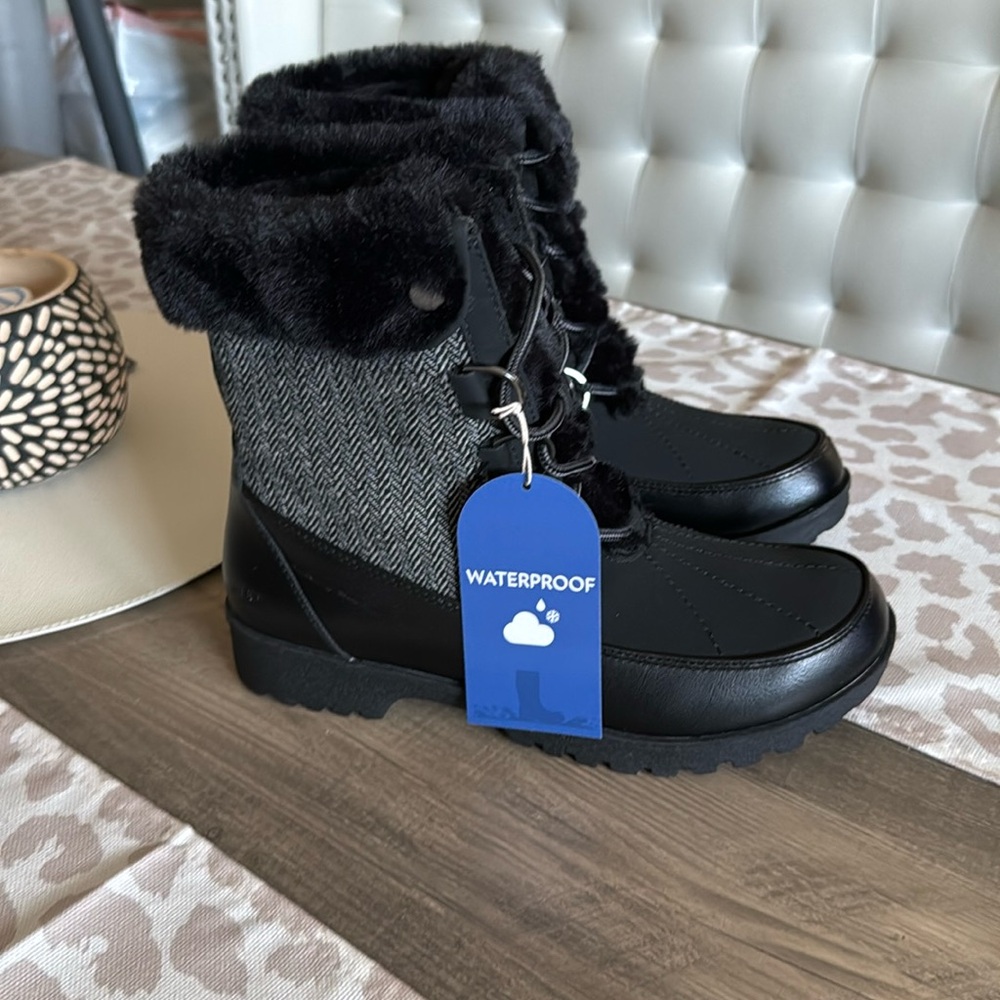 New JBU Nortgate Waterproof Fur Trim Boots